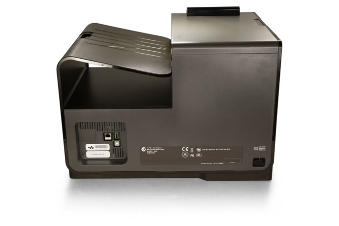 NeuraLabel 300x inkjet label printer rear view with ports