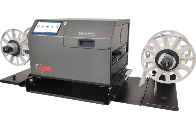 Callisto label printer 8.5 inch roll to roll with sliding baseplate