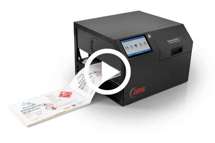 Callisto printing labels using a roll-to-roll system promo